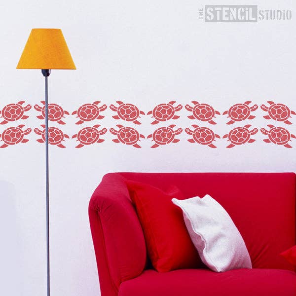 The Stencil Studio - Venta al por mayor Plantilla/troqueles - Plantilla Tortuga Mosaico2