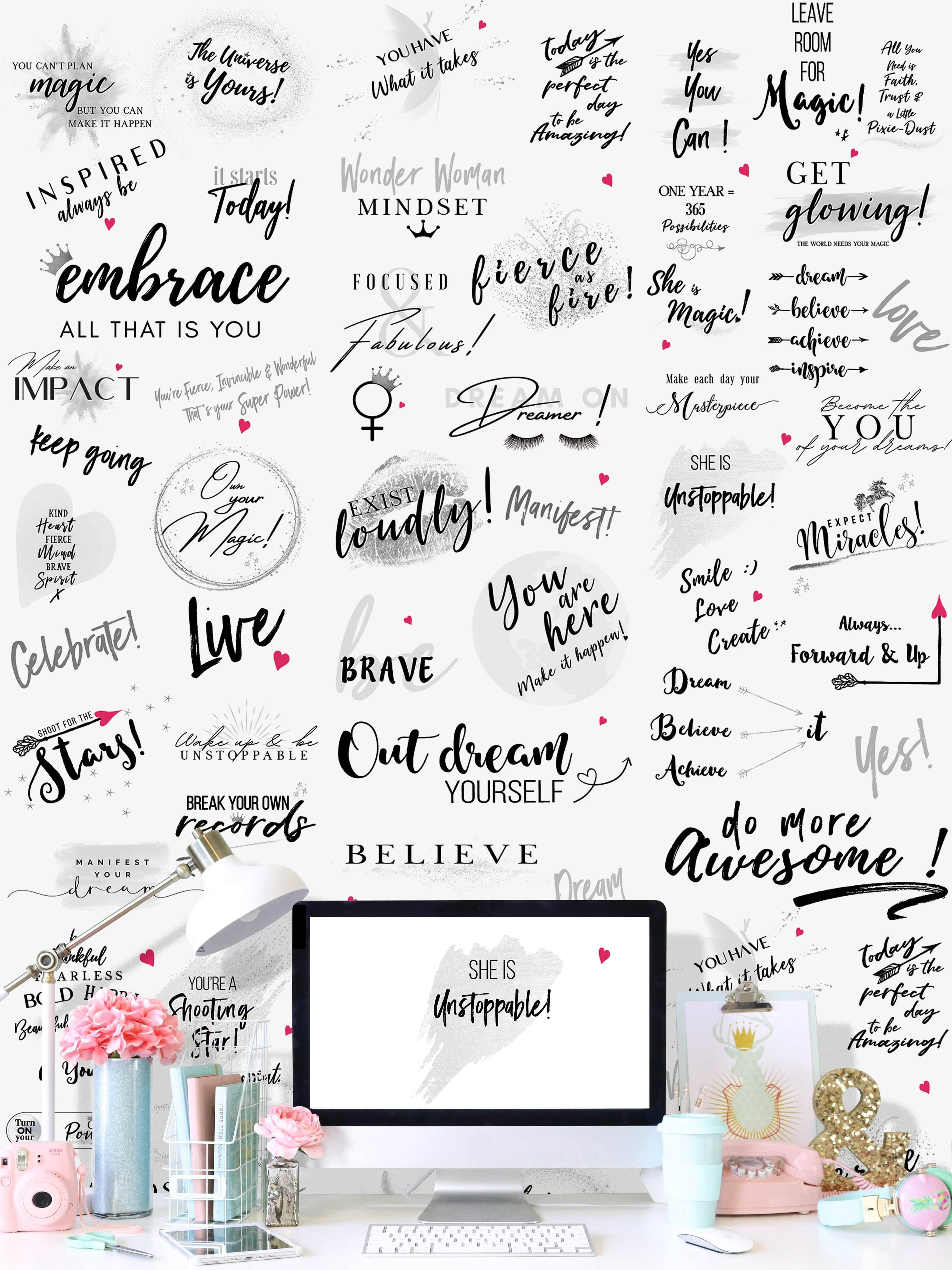 Girl Power 24/7 - Wholesale Wallpaper - Girl Power 24/7 Peel & Stick Wallpaper - Be Unstoppable! 10