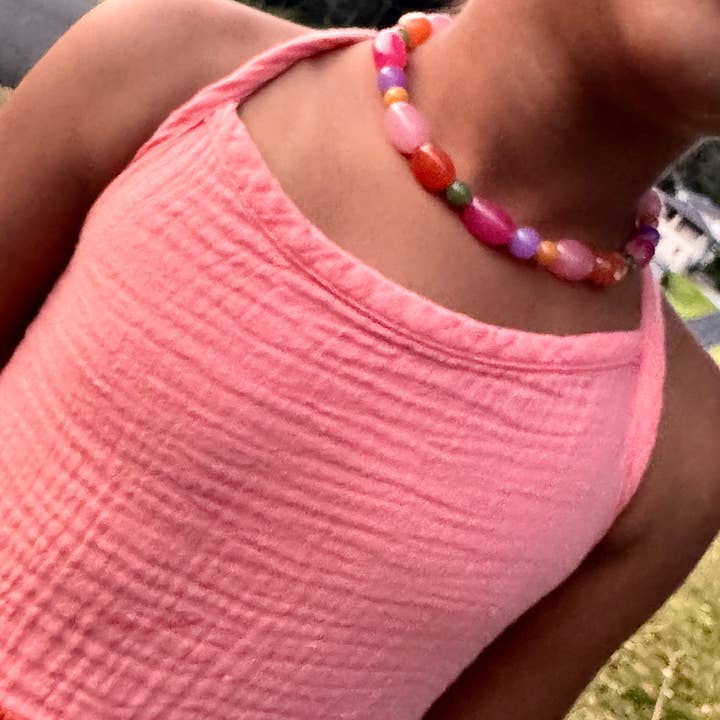 Luna.Foundling - Wholesale Beaded/pearl necklace - JELLYBEANS Stone Necklace / Phone & Bag Charm3