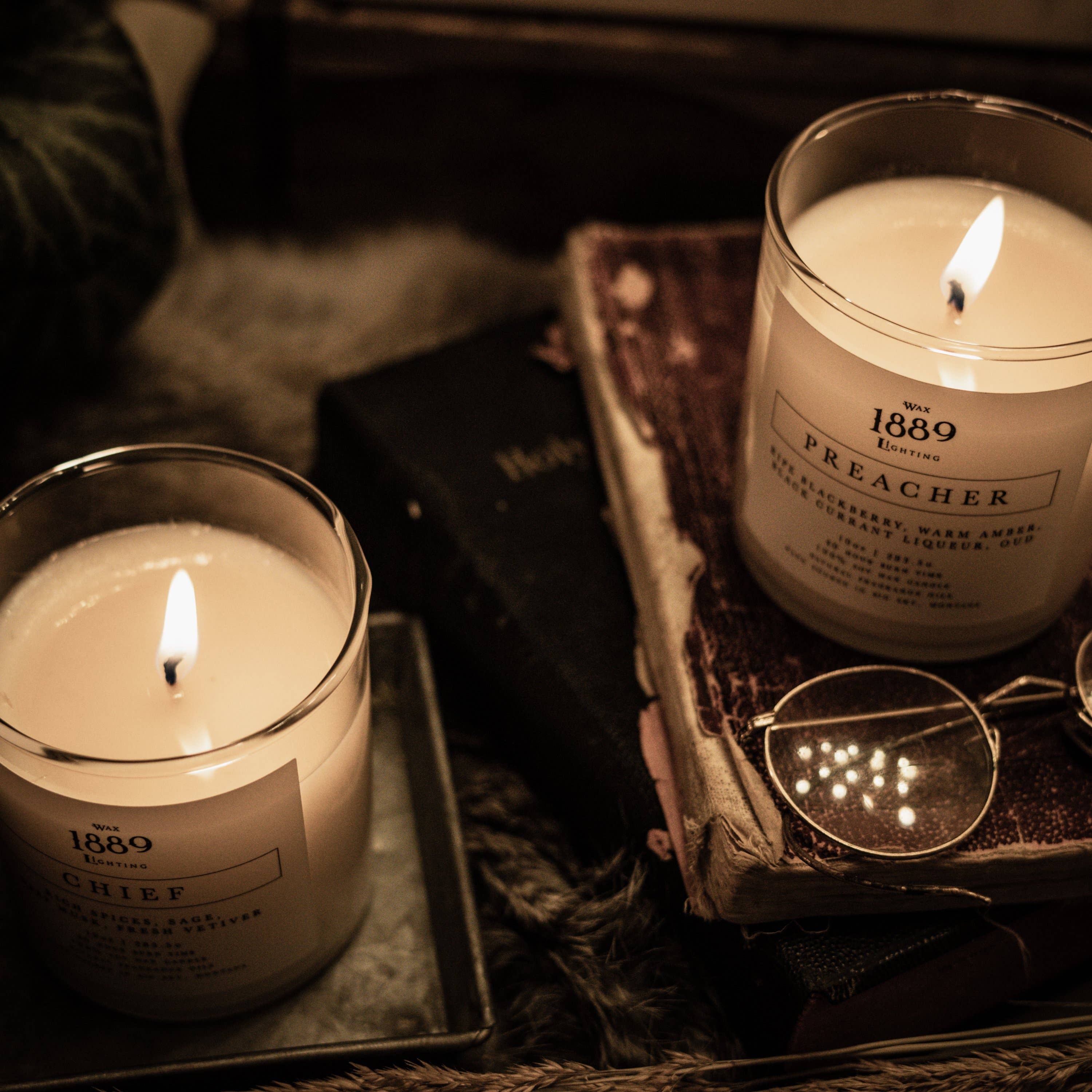 1889 Wax Lighting – Engroshandel Glaslys – Prædikant 10oz Candle2