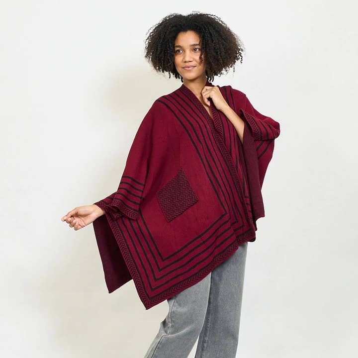 AMELÉ - Wholesale Poncho - Women's - Poncho cardigan1