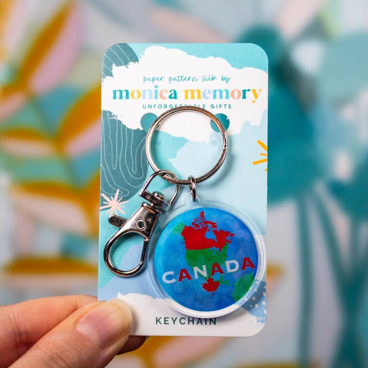 Planet Canada Schlüsselbund von FA für den Großhandel von Paper Pattern Silk