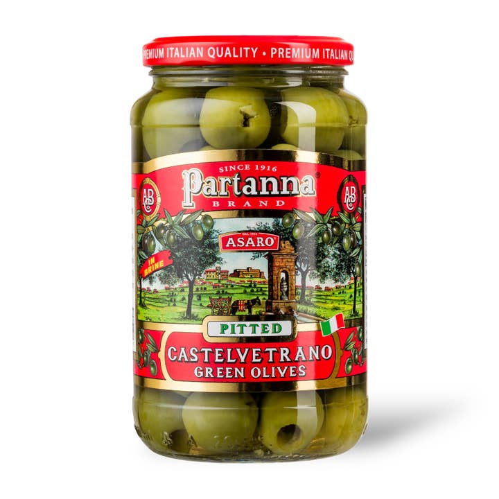 Partanna Pitted Castelvetrano Olives for wholesale by Partanna Foods