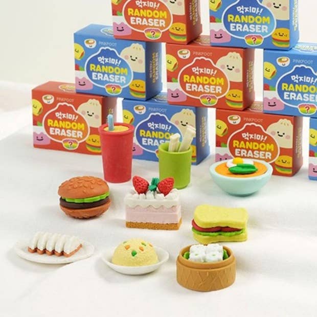 K_Wonderland - Wholesale Eraser - Yummy Snack Miniature Random Eraser Box
