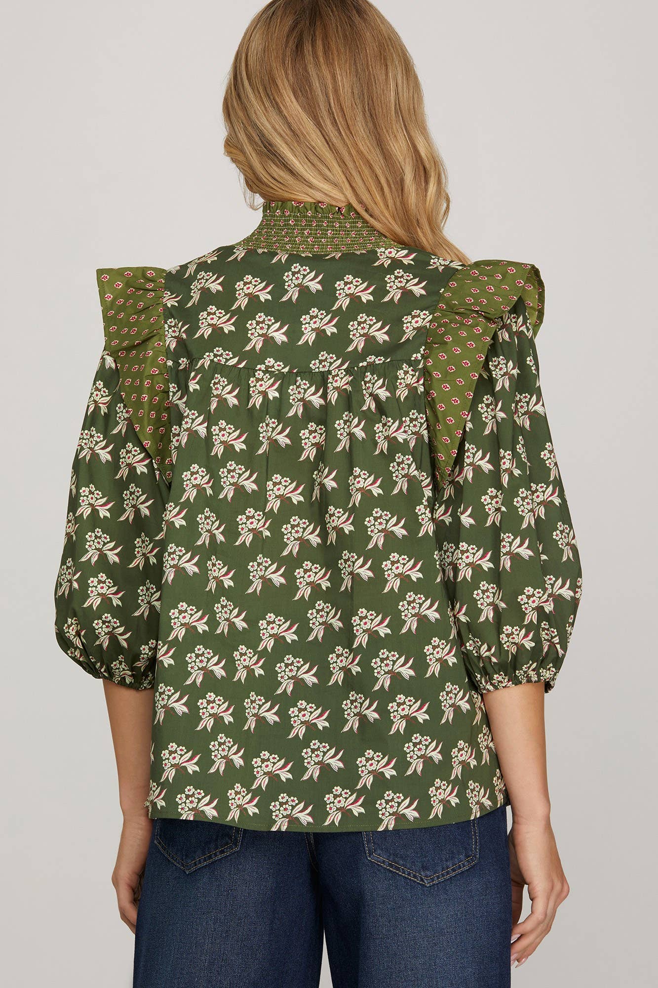 Vanilla Monkey – Engroshandel Bluse - Dame – Vævet Print Top1