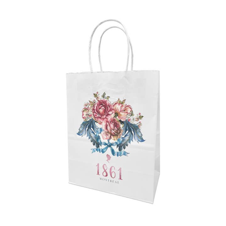 Kis Paper - Wholesale Gift Bag - Custom Print Cub 8x4.75x10.25 White Paper Bags1
