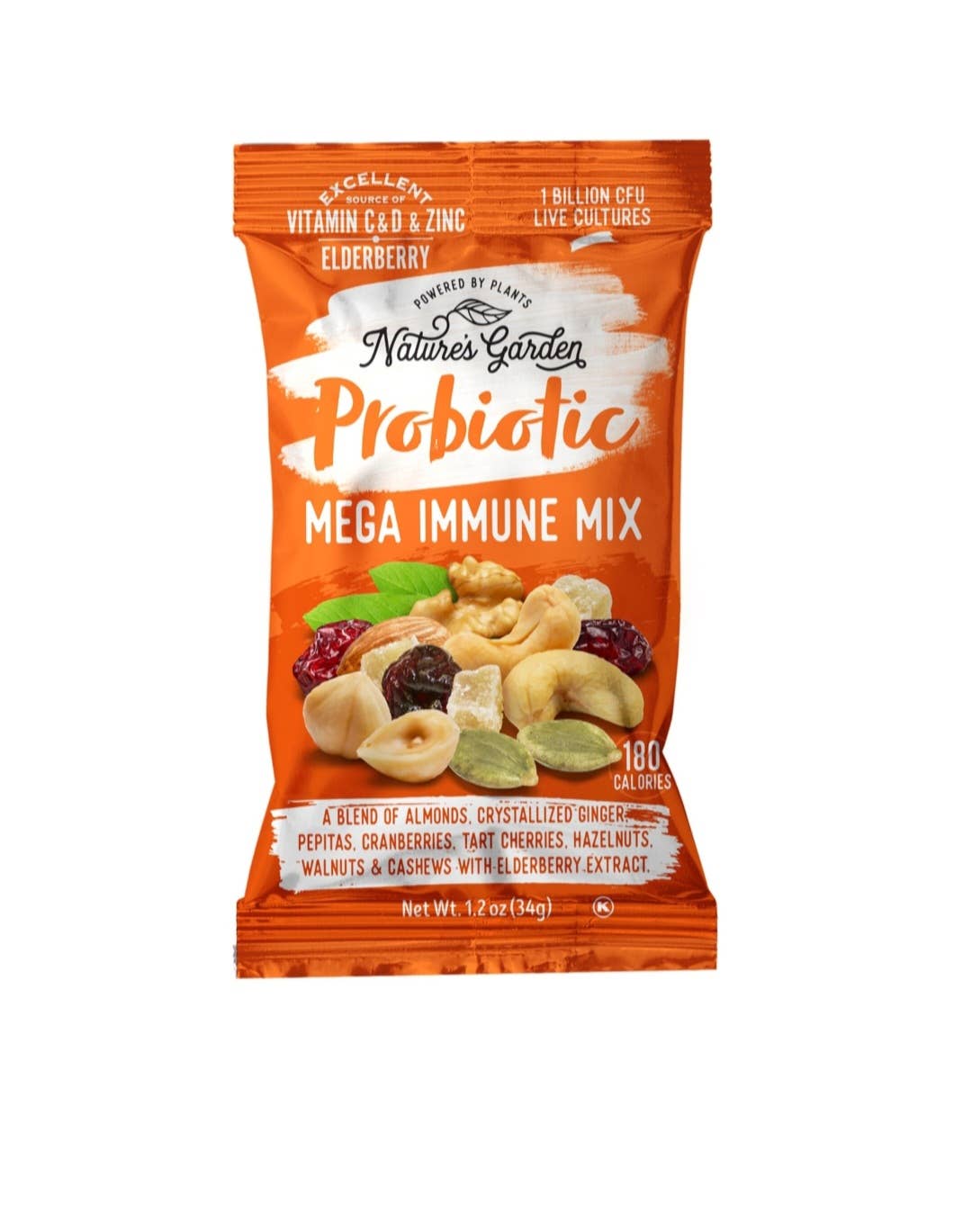 Majestic Wholesale - Wholesale Trail Mix - Nature's Garden Probiotic Immune Booster Trail Mix 24ct 1.2z2