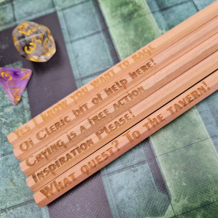 SET 1 matite Dungeons and Dragons per la vendita all'ingrosso da parte di Critit