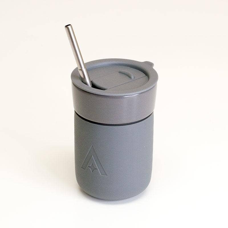 UBERSTAR – wholesale Insulated mug/tumbler – Ceramic Travel Mug with Lid - Space Grey1