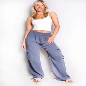 RolyPoly Women's Lounge Pants, Loose High Waist Yoga Pants, Waistband  Pajama Bottoms