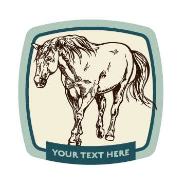 Counter Couture – Adesivo por atacado – Etiquetas de Nome de Cavalo | Personalizáveis1