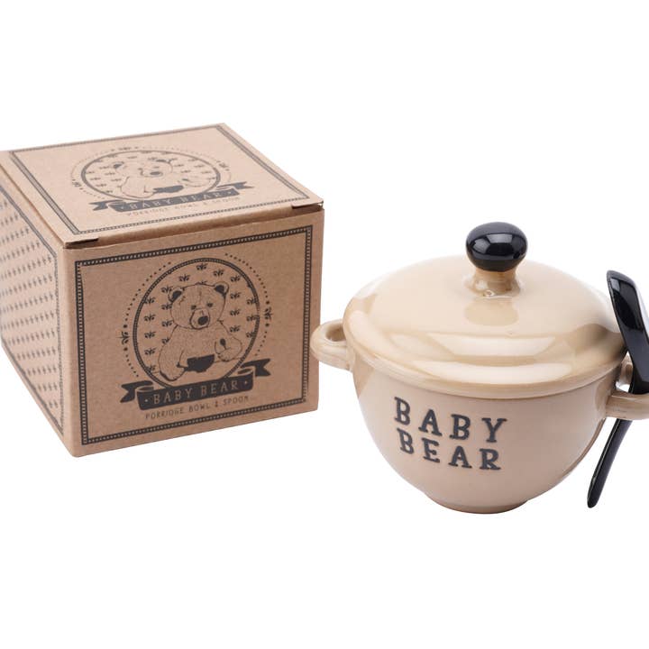 CGB Giftware – wholesale Bowl – Loft 'Baby Bear' Porridge Bowl and Spoon2