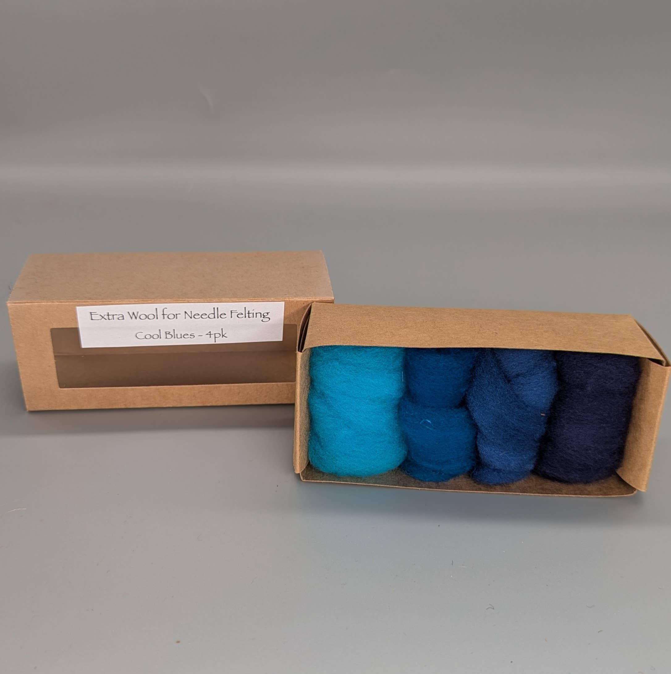 Wooliza Fiber Arts – wholesale Craft supplies – Small Size - Extra Wool Color Box- Five Color Options7