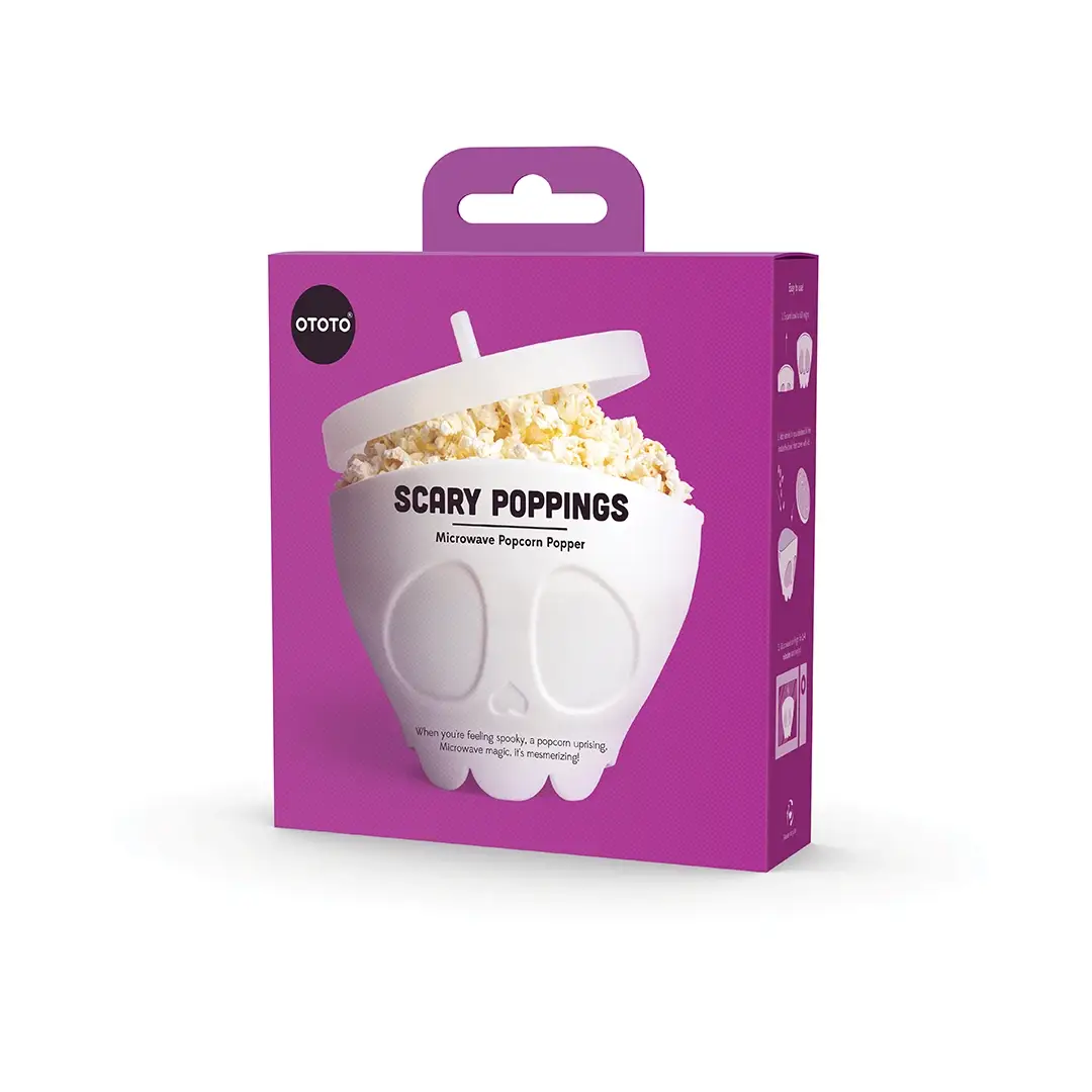 OTOTO - Wholesale Kitchen Tool/Gadget - Scary Poppins Popcorn Popper and Bowl - Halloween Gift6
