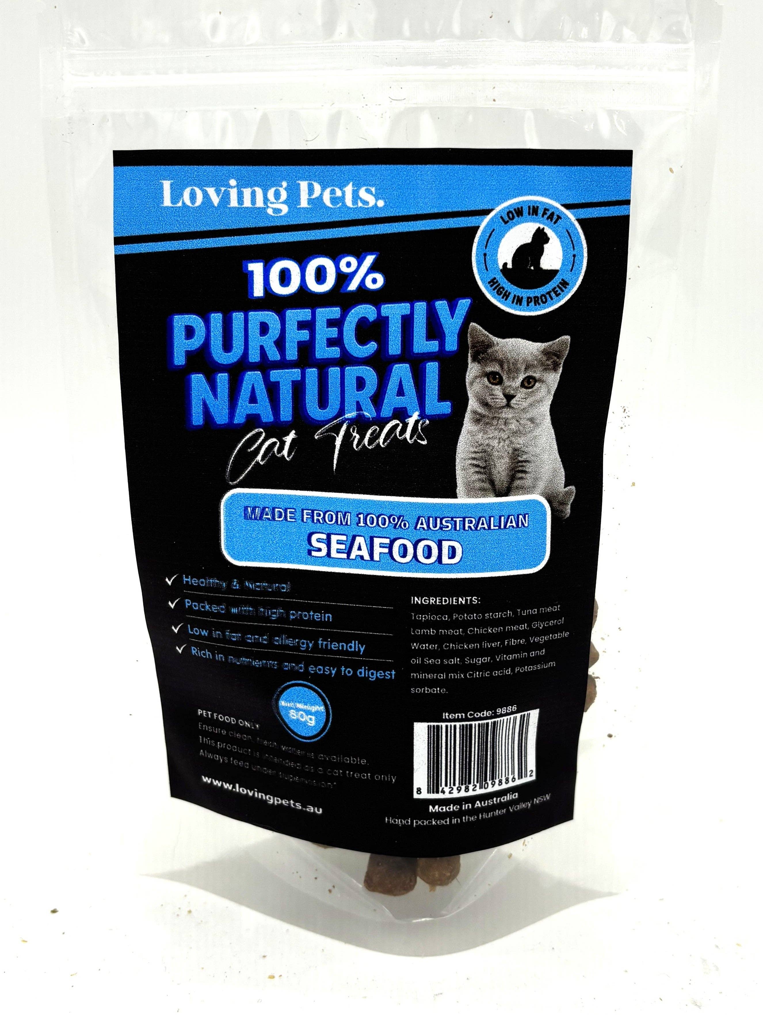 Loving Pets Australia - Wholesale Pet treats – Cat - Purfectly Natural Seafood Cat Treats 160gm