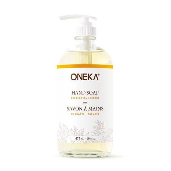 Savon pour les mains Oneka Goldenseal et Agrumes 460 ml pour la vente par Oneka Canada