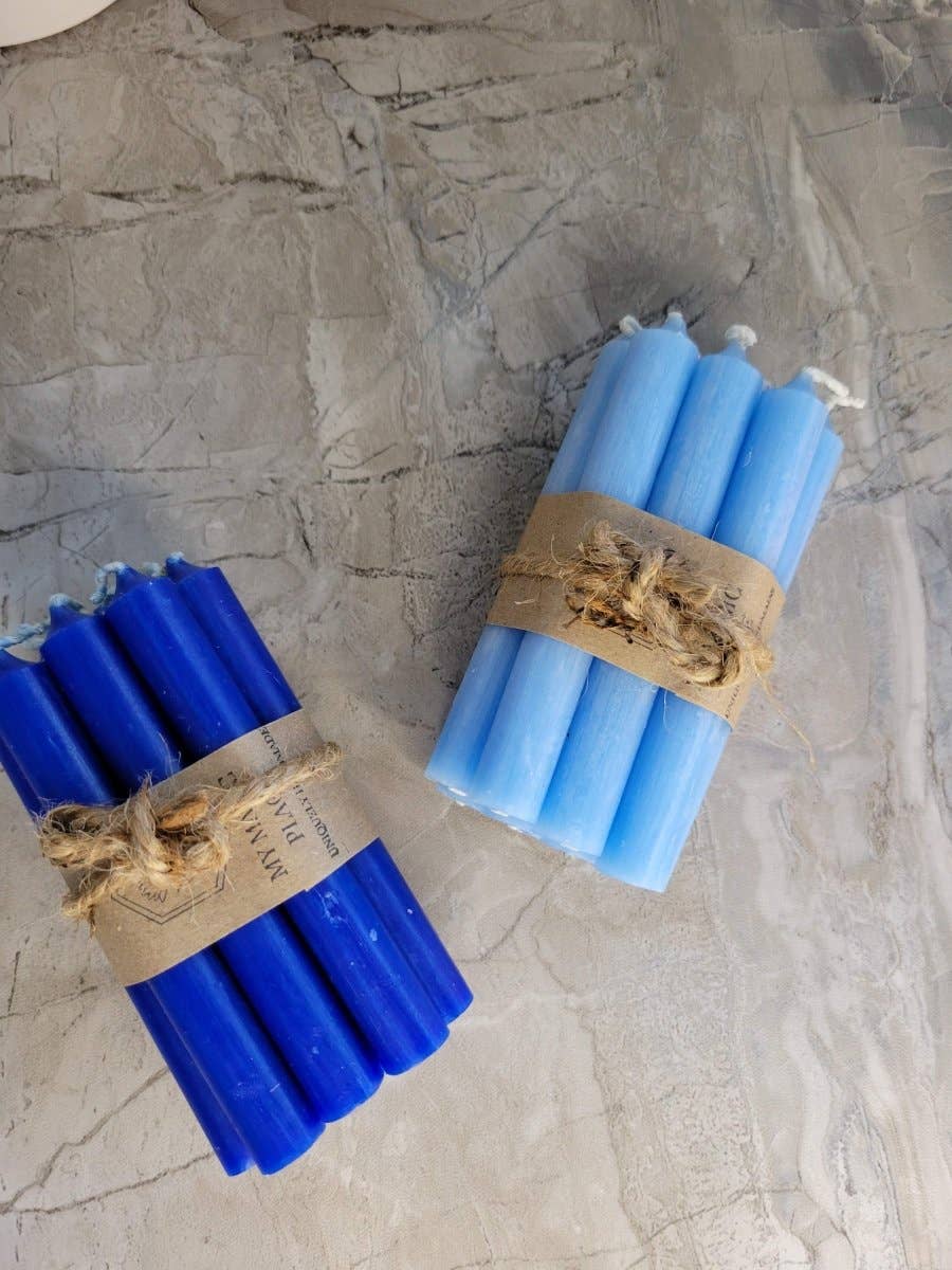 My Magic Place Shop - Wholesale Tapered Candle/Candlestick - Set of 10 mini Candles 4" chime unscented Home Decor14