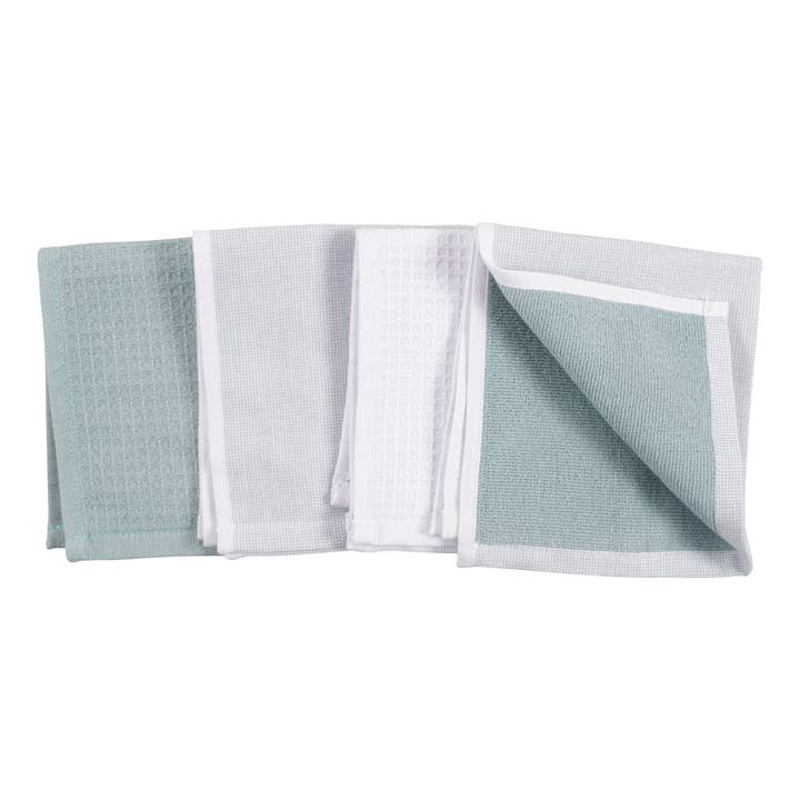 KAF Home – wholesale Kökshandduk/Disktrasa – KAF Home Linden Vändbar Frottédiskduk Set med 4