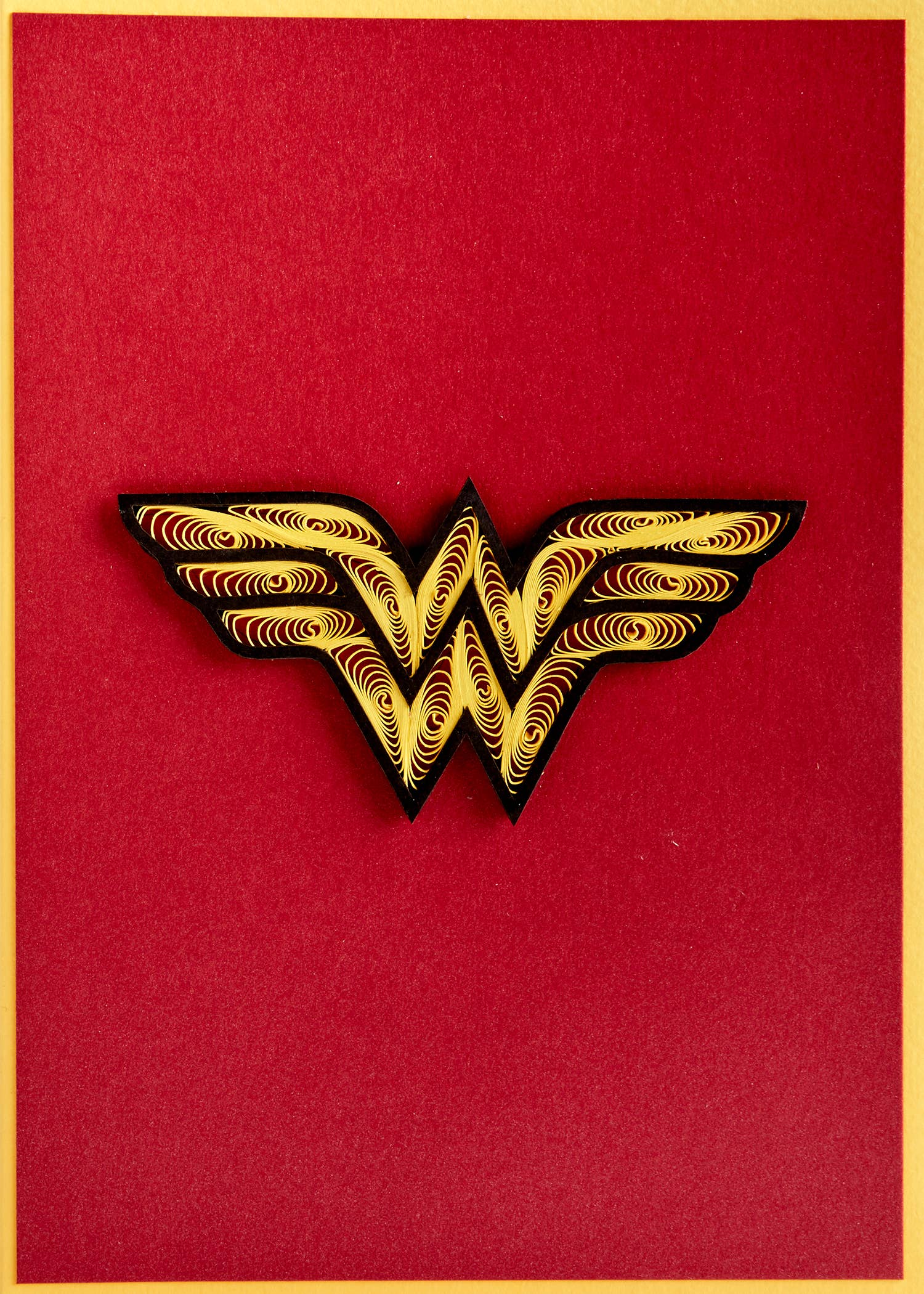 Insight Editions - #1 Pop Culture Publisher - Wholesale Everyday Greeting Card - Wonder Woman Quilled Card1