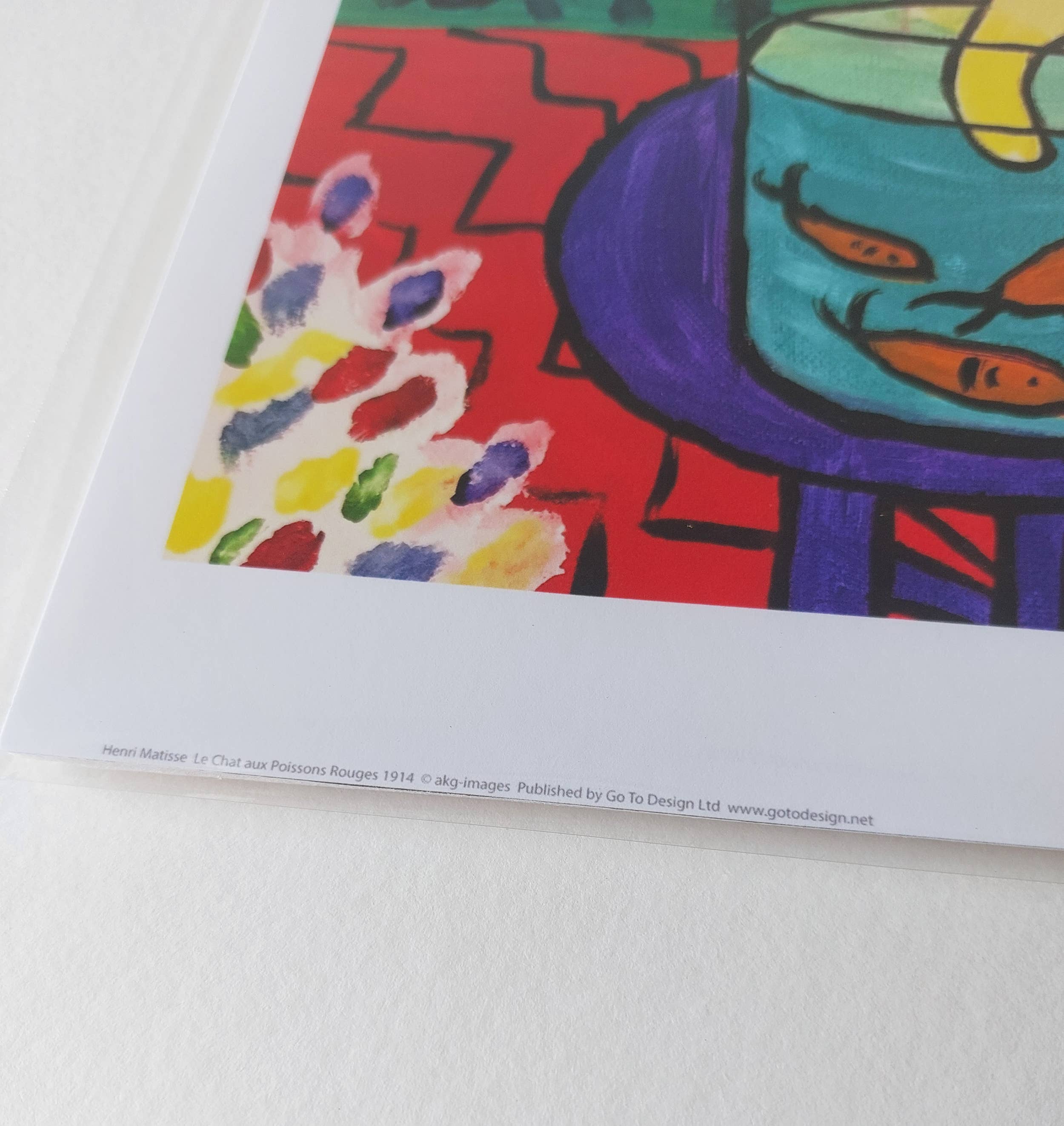 Go To Design - Wholesale Art Print - Fine art print Cat with Goldfish - Matisse unframed wall art2