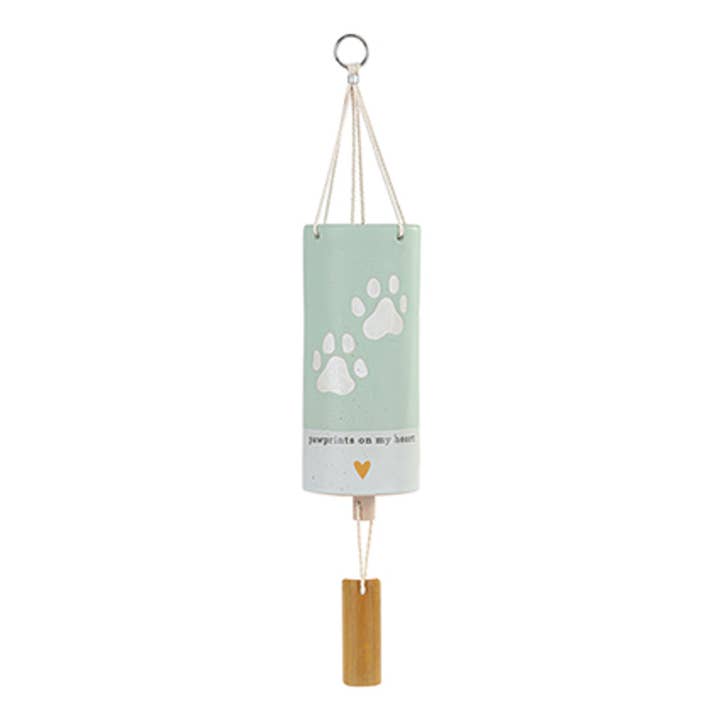 Demdaco Inspired Collection Wind Chime - Paw Prints for wholesale by WIDDOP and Co. US