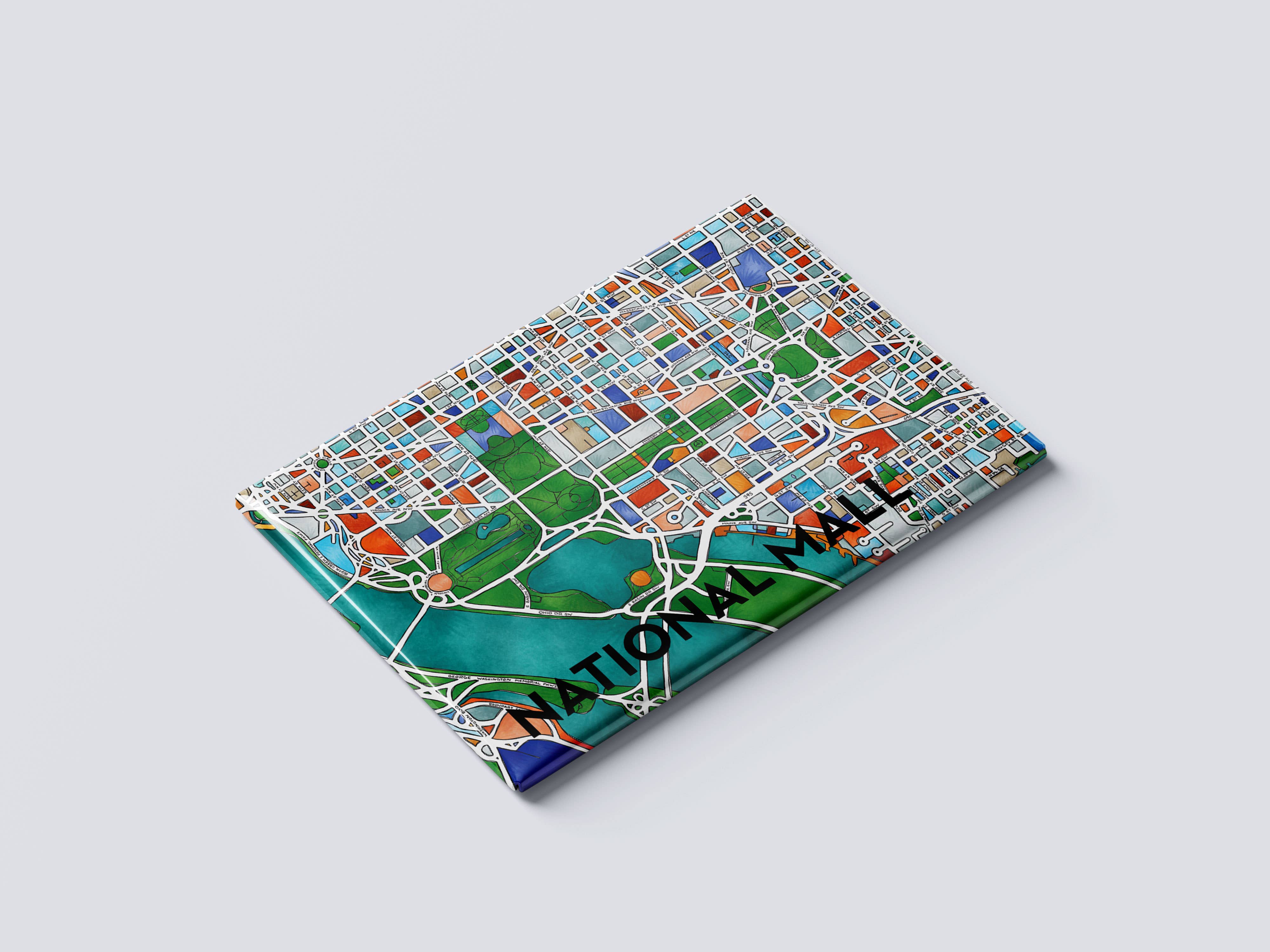 Terratorie Maps + Goods - Vendita all'ingrosso Calamite - Magnete con mappa del National Mall, DC2