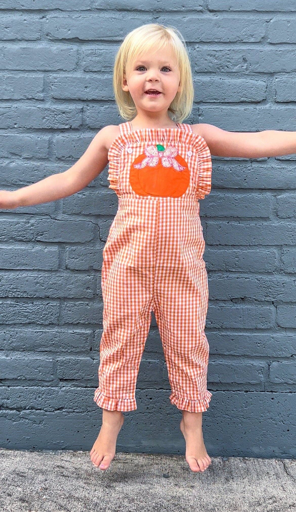 Rea Rea J's - Wholesale Overalls - Kids - Pumpkin Overalls4