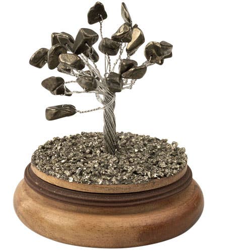 Benjamin International - Wholesale Decorative Tabletop Object - GEMSTONE TREES IN A GLASS DOME