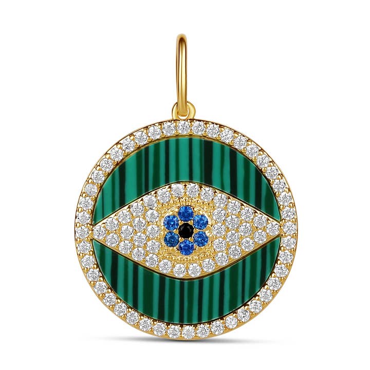 Malachit-Böser-Blick-Amulett für den Großhandel von JTG Jewelry