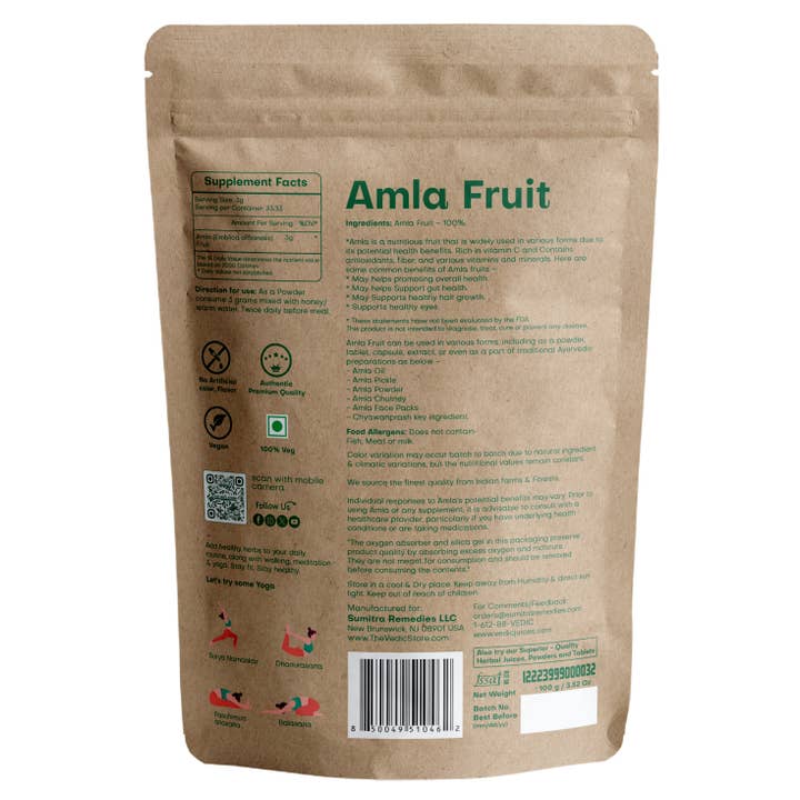 Vedic Juices - Wholesale Protein/Superfood Powder - Vedic Herbs Amla Fruit1