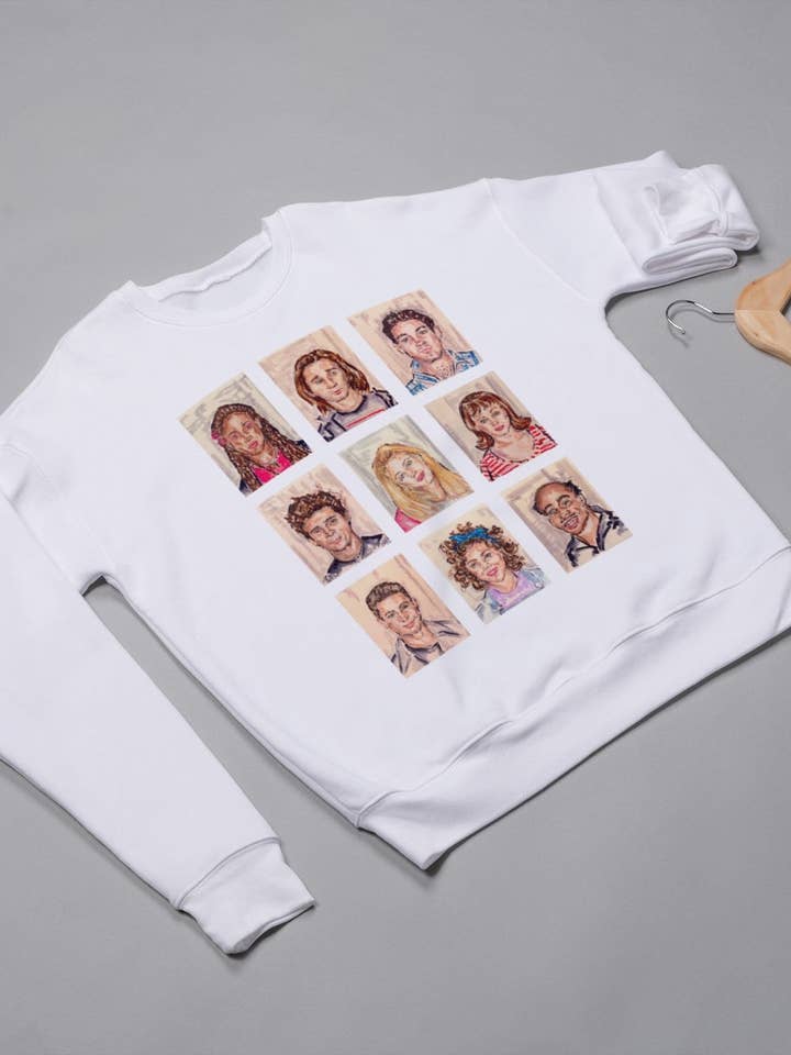 Paper 8 - Wholesale Grafisch sweatshirt - Dames - CLUELESS sweatshirt met polaroids