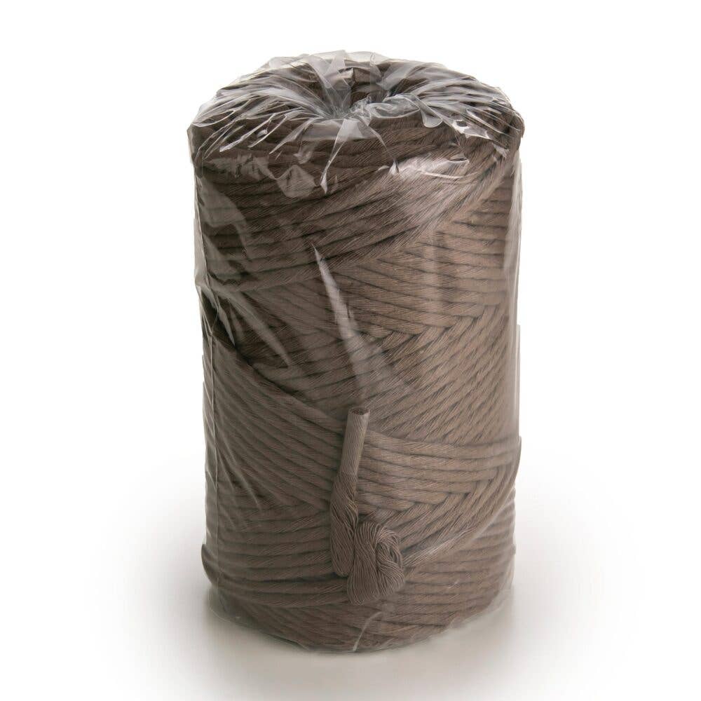 MB Cordas - Wholesale Cord - 3MM Single Twisted 500g Macrame Cotton Cord BROWN 140m Macrame String 1 PLY Craft Rope4