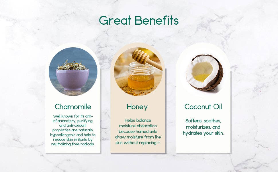 VIAI Beauty - Vendita all'ingrosso Saponette - Saponetta rinnovatrice. Camomilla, miele e olio di cocco.3