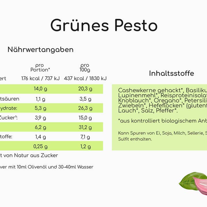 VEPROSA - Wholesale Pesto - VEPROSA - organic pesto (40g bag)1