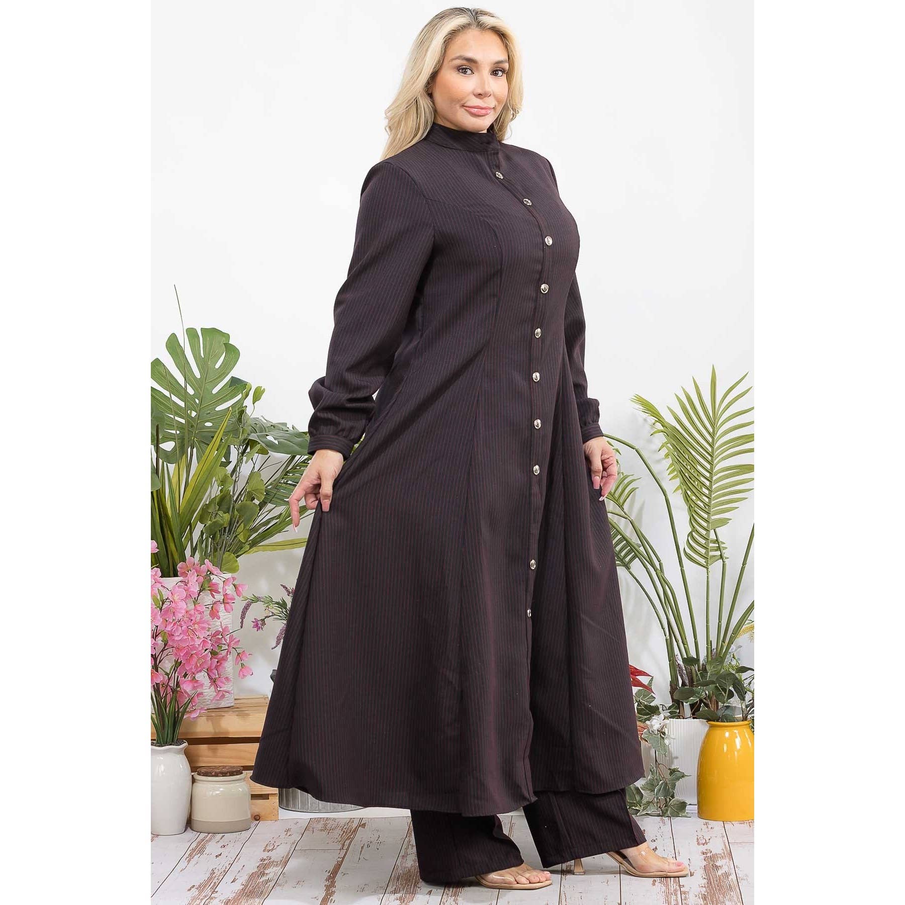 omgstyles – wholesale Top & pants set (NOT Loungewear) – Women's – Plus Size Printed Two Pc Set3