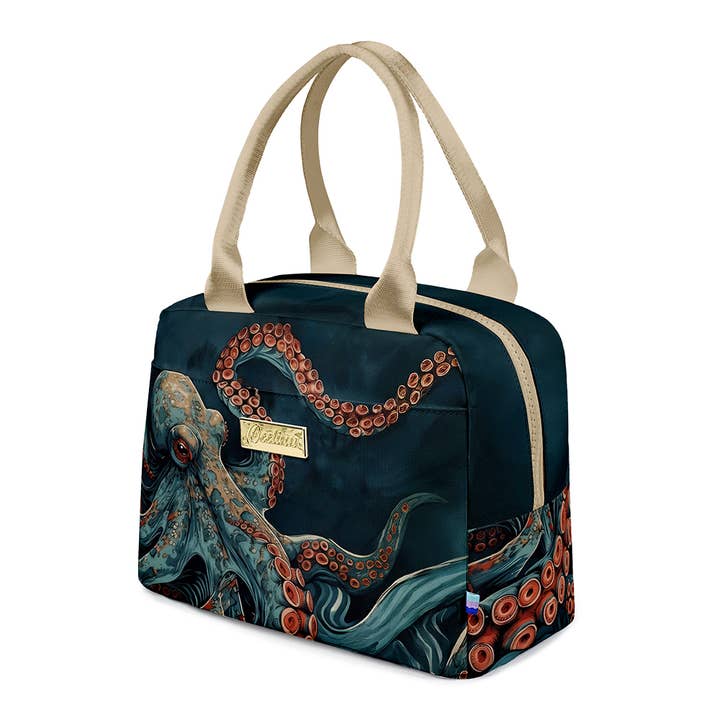 Deep Octopus Lunch Bag for wholesale by OEELINN