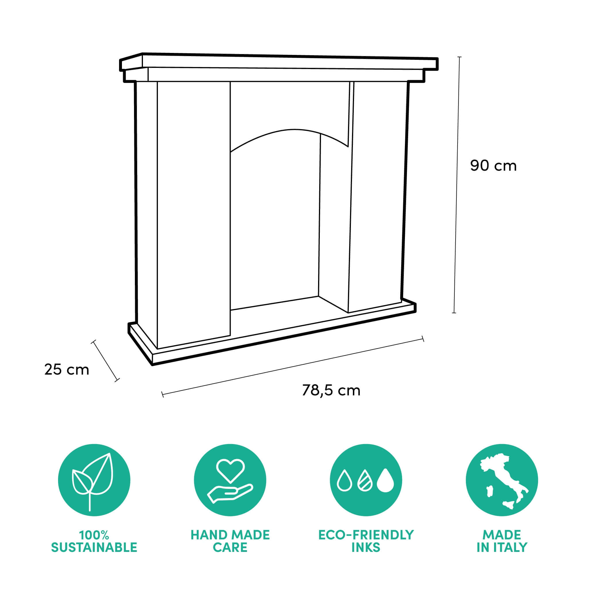 Rippotai - Vente Décoration de Noël - Cheminée en carton écologique pour vitrines de Noël6
