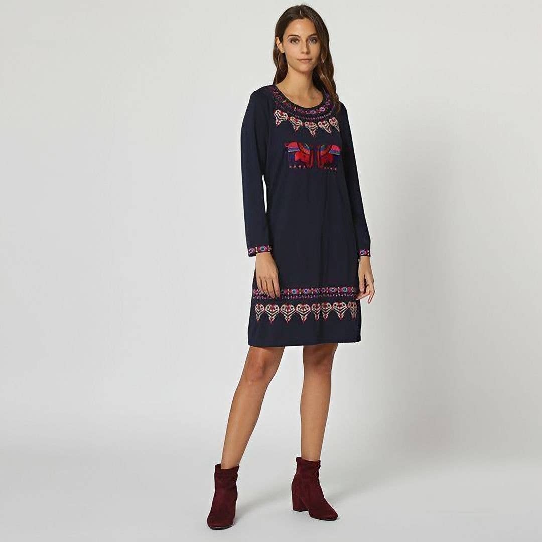 BanBat – Engroshandel Kjole - Dame – Broderet kjole - AN-1605226