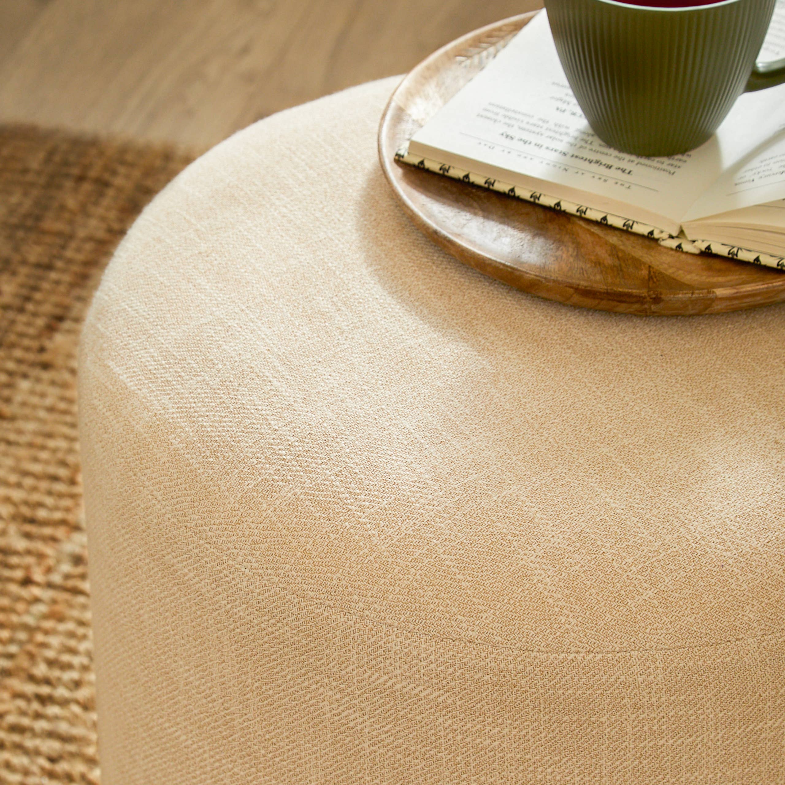 Clara Footstool Oak for wholesale on Faire1