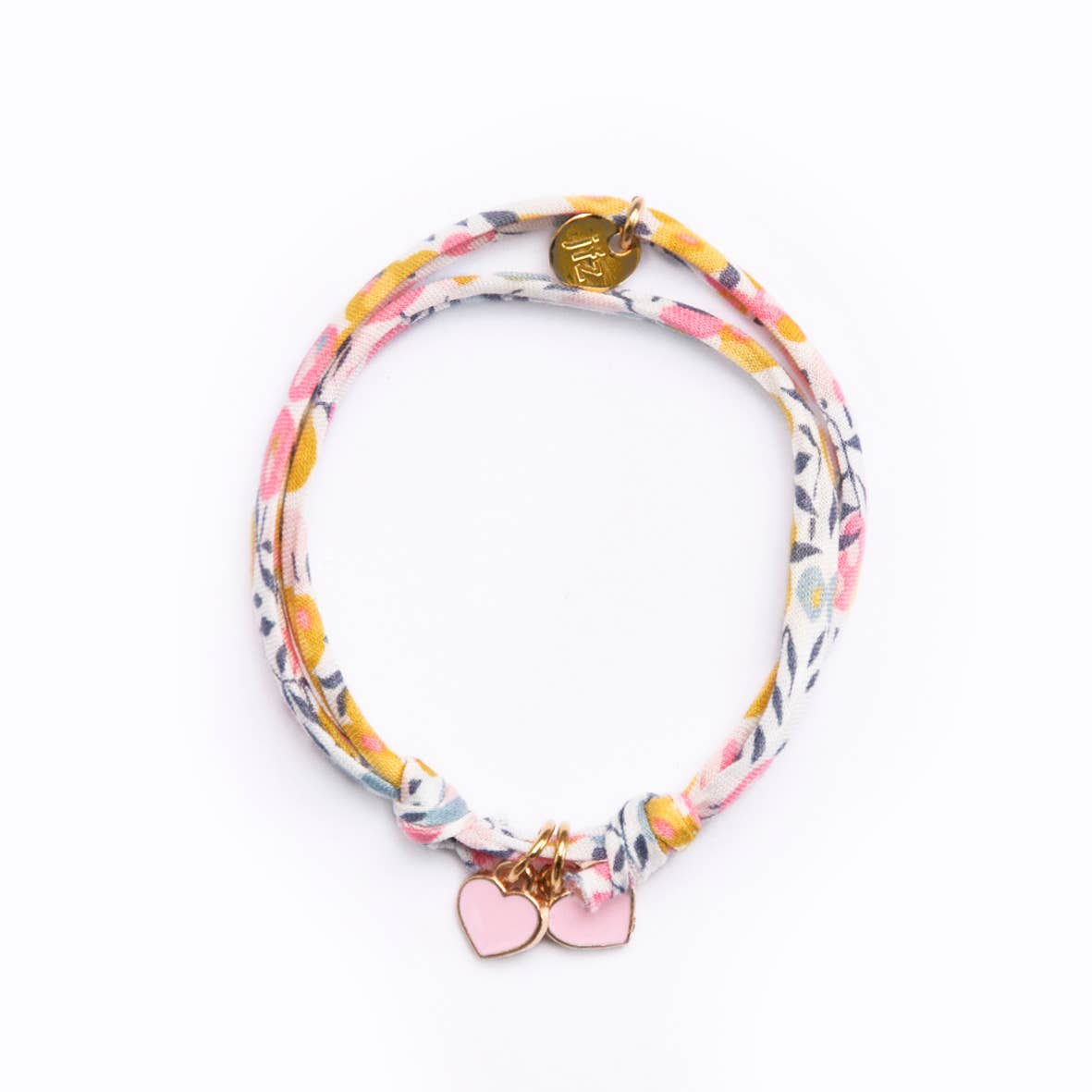 Le Petit Lien de Paris - Wholesale Beaded Bracelet - Kids - Wiltshire Bud Liberty Sliding Bracelet DOUBLE HEART