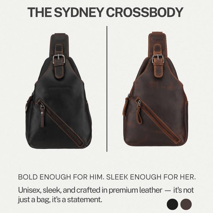 Minori Leather - Wholesale Crossbody Bag - Women's - Sydney Crossbody Brown10
