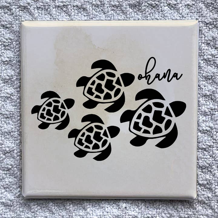 Ohana 2x2" Magnet-Handgefertigtes Kühlschrank-Souvenir für den Großhandel von Made With Aloha Magnets,llc