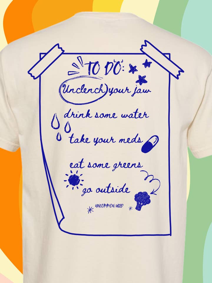 Unclench Jaw Eat Greens Vintage Grunge Aesthetic Graphic Tee for wholesale by Uncommon Wild