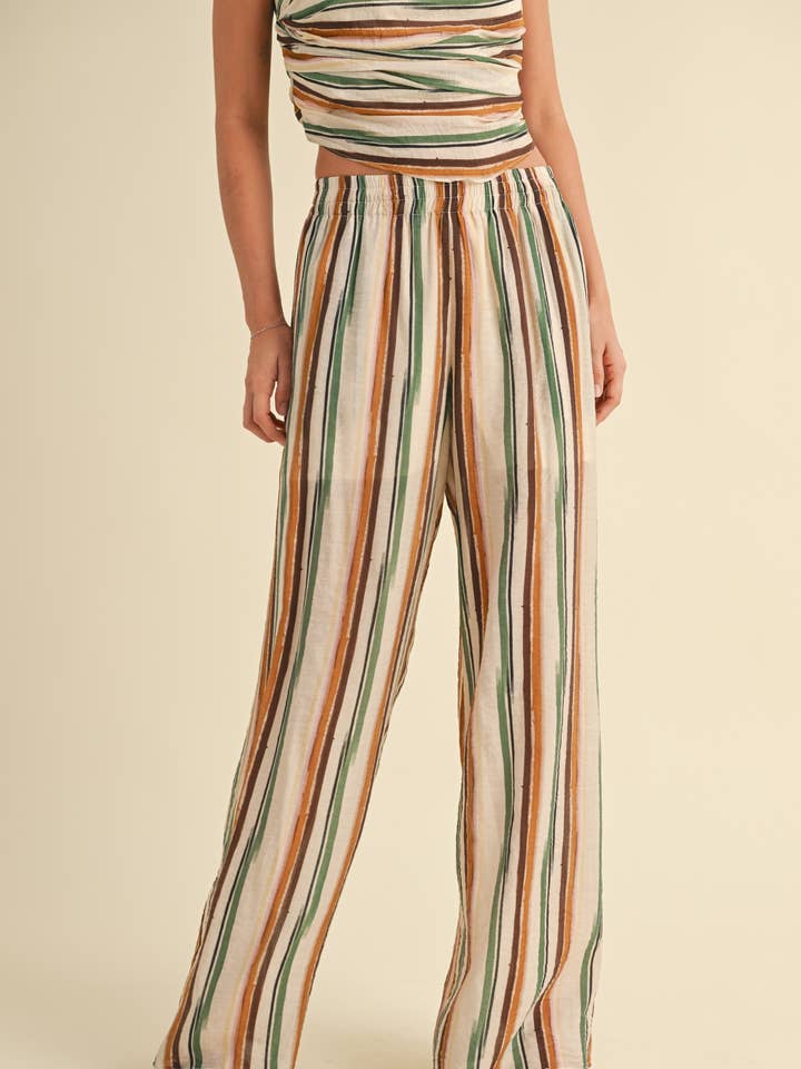 P4275ST MULTI COLOR PRINT WIDE LEG PANTS for wholesale on Faire