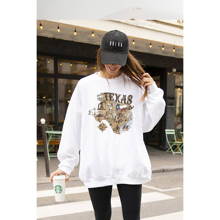 Illustrated Society - Wholesale Sweatshirt - Women's - TEXAS VINTAGE GRAPHIC SWEATSHIRTS2