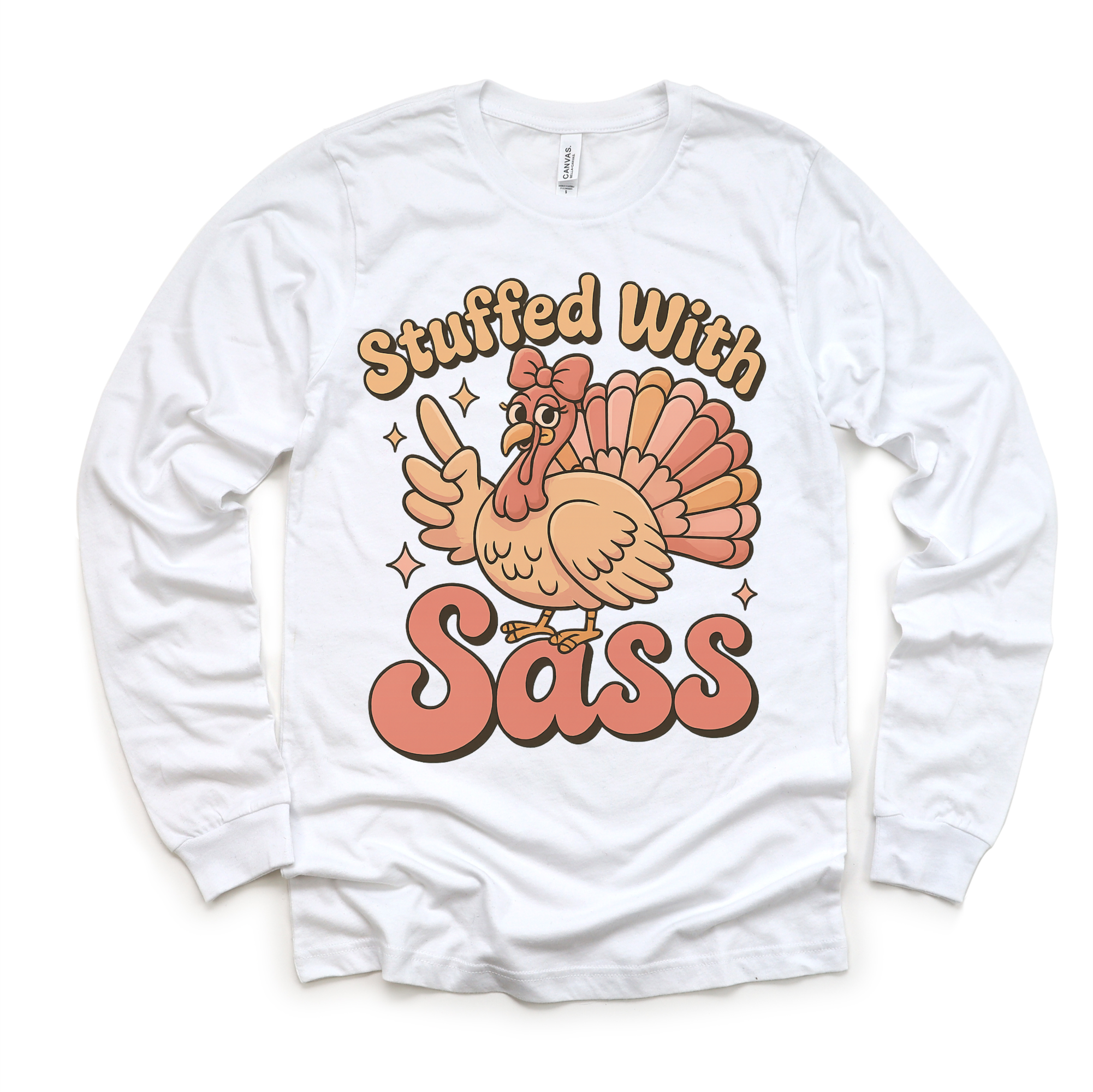 Madi Moosh - Wholesale Screen Printed T-Shirt - Kids - Stuffed With Sass Thanksgiving T-Shirt - Turkey Tee3