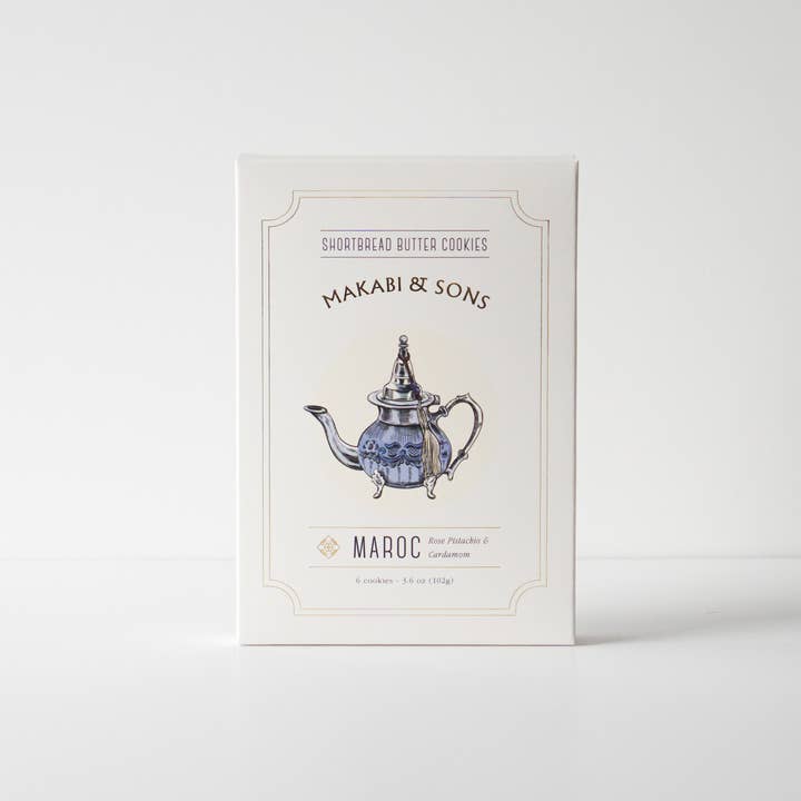 Makabi & Sons – Großhandel Cookie – Rosen-Pistazien-Kardamom-Plätzchen - Maroc