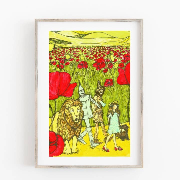 Magicien d'Oz - Impression artistique pour la vente par Drawn Together Art Collective