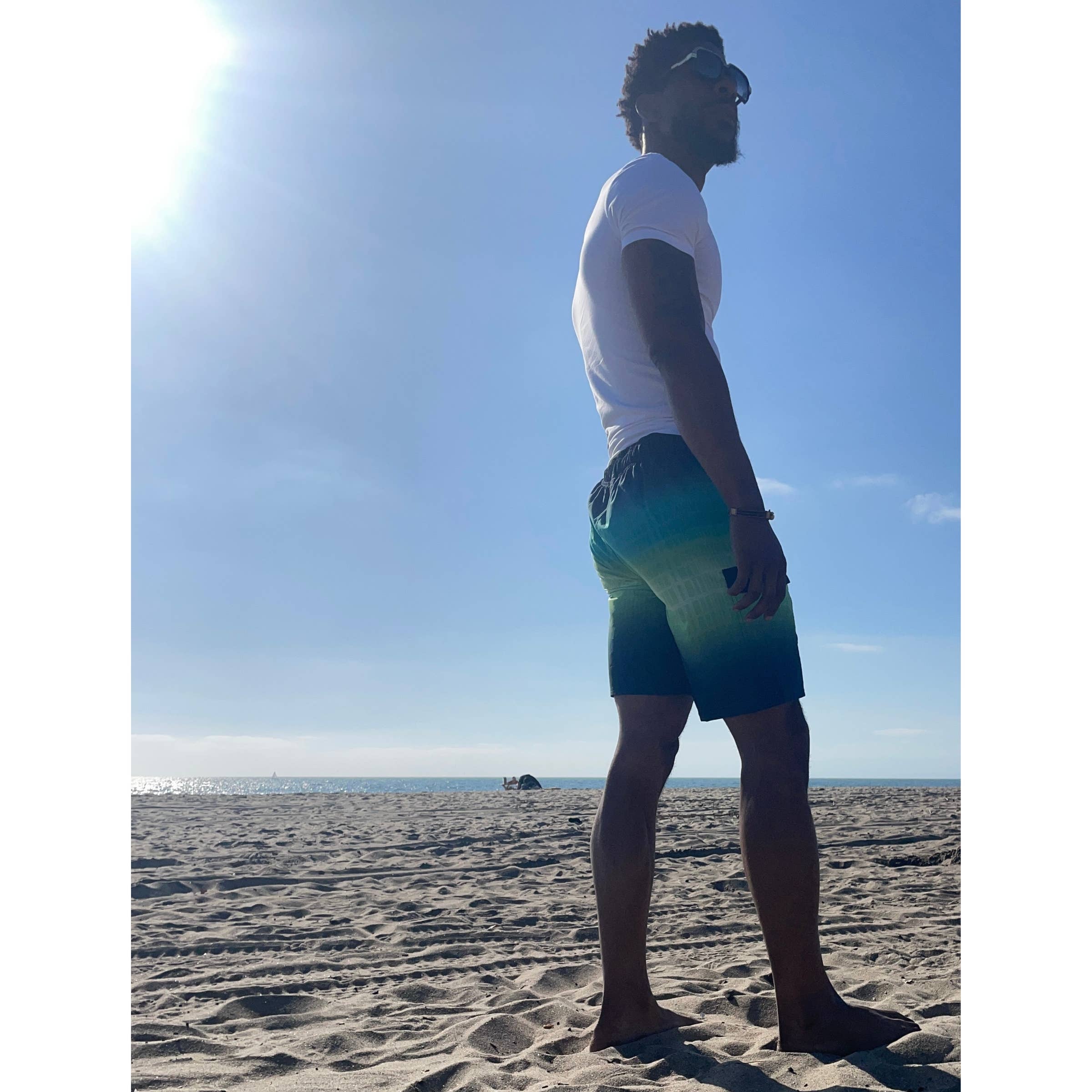 Rokka & Rolla - Wholesale Swim Shorts - Men's - Men's 9" Half Elastic Waist Board Swim Shorts Swimwear22