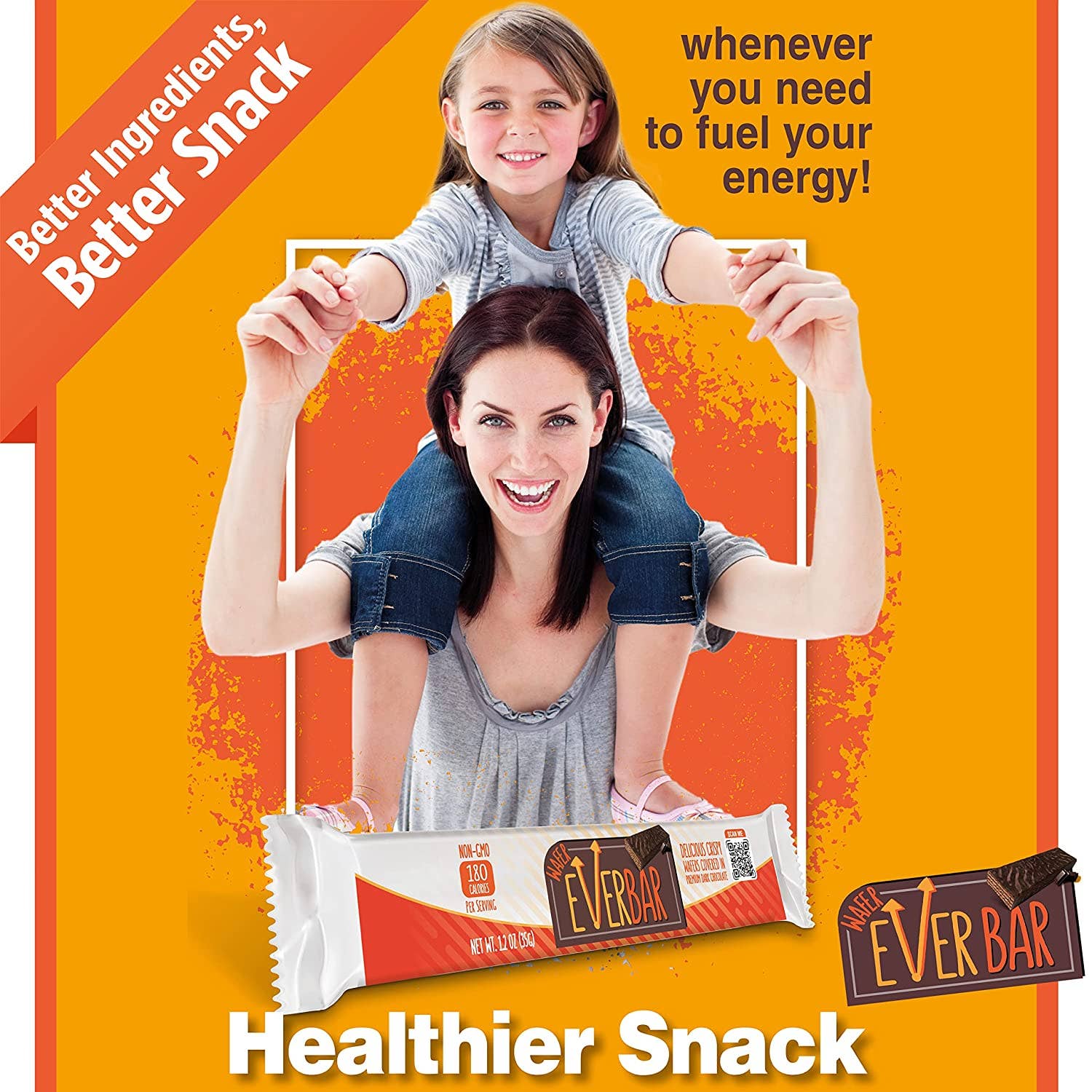 EverBar - Wholesale Chocolate Bar - Dark Chocolate Wafer Everbar (non GMO)3